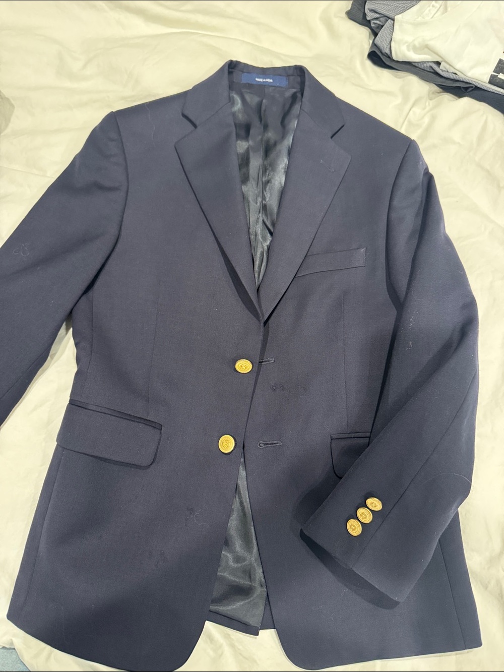 Lord & Taylor Navy Blazer with Gold Buttons for Kids